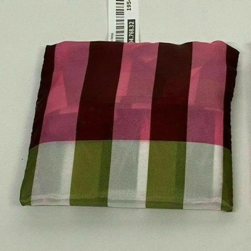 2 IKEA Skynke Reusable Shopping Bags Handles Pouch Plaid Polka Dot Sustainable